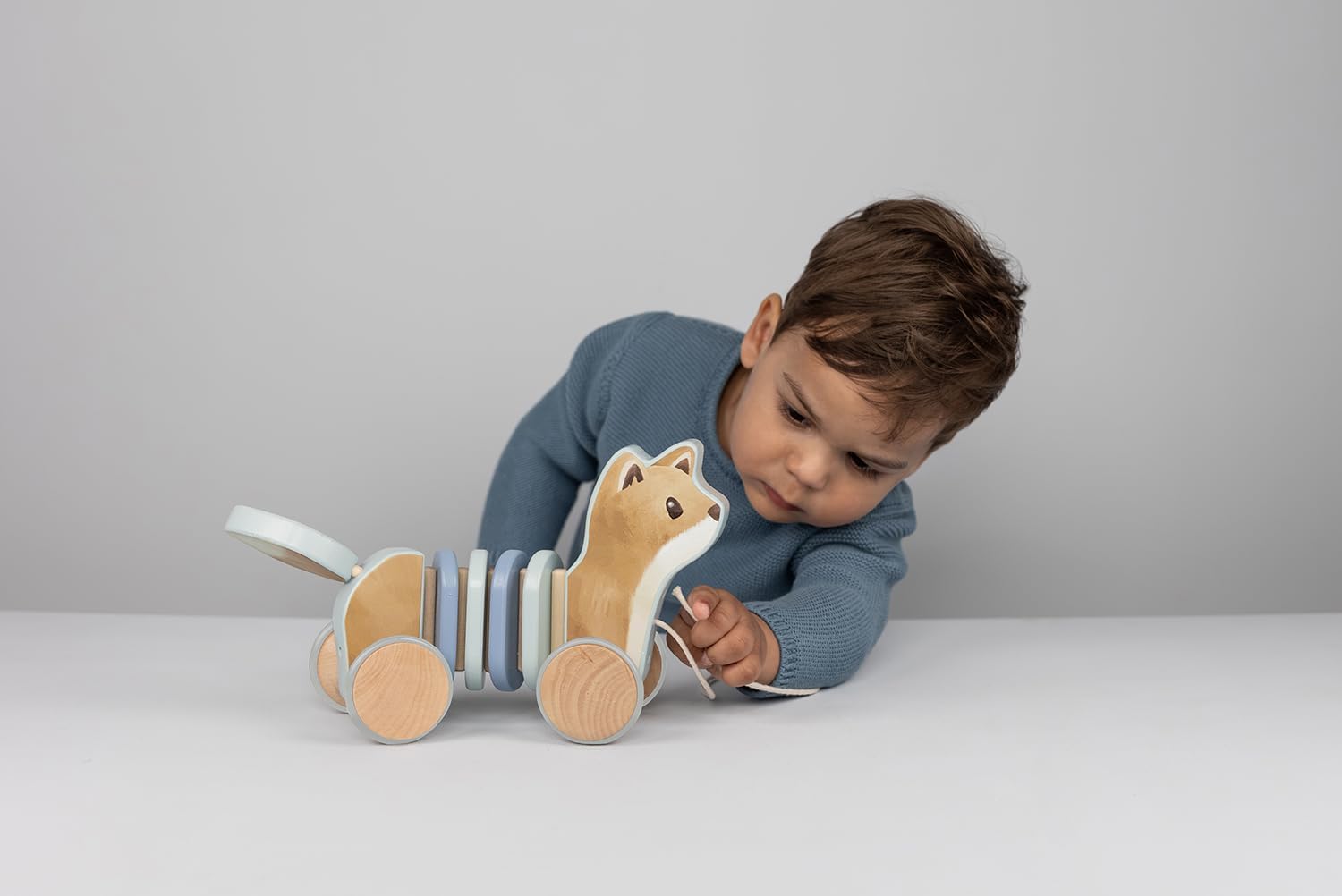 Little Dutch Forest Friends 7257 FSC Wooden Pull Along Animal Fox