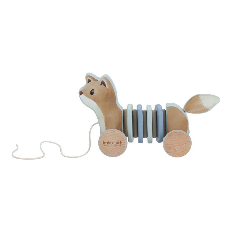 Little Dutch Forest Friends 7257 FSC Wooden Pull Along Animal Fox