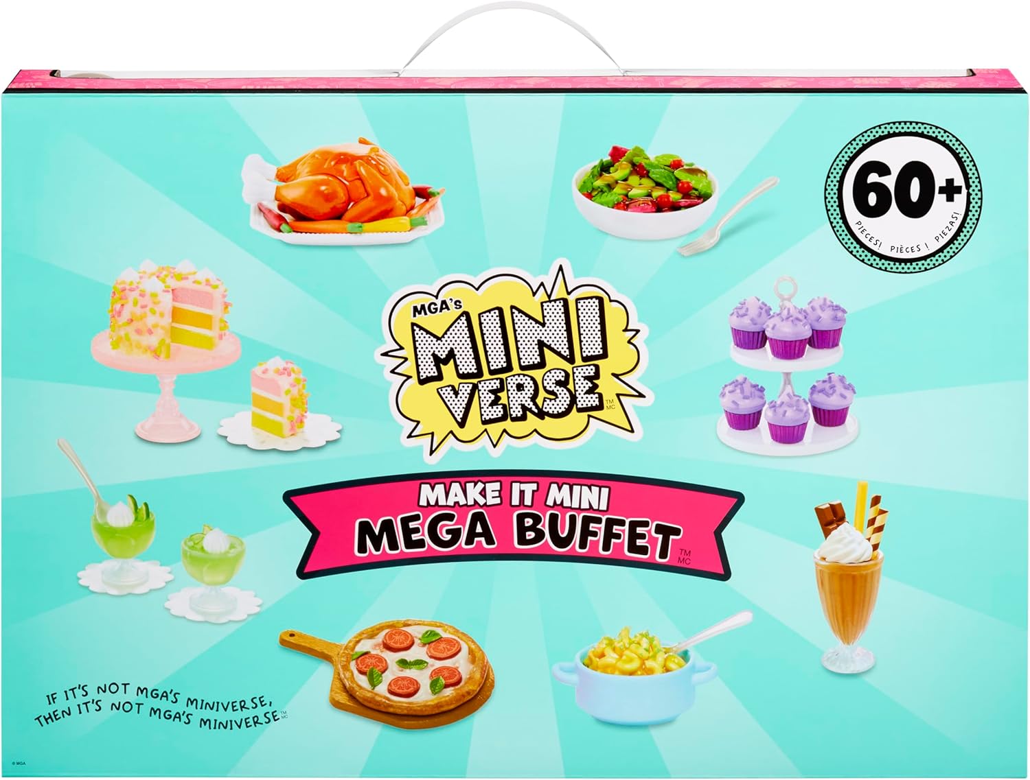 MGA's Miniverse Make It Mini Mega Buffet, Mini Collectibles, DIY, Resin Play, Replica Foods, NOT EDIBLE, Collectors, 8+