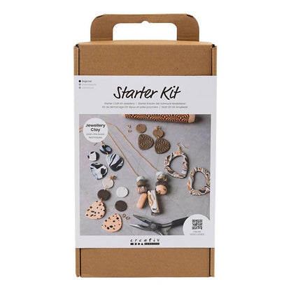 Starter Craft Kit Jewellery Clay, Jewellery, 1 Pack