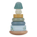 Little Dutch 7242 FSC houten ring stapeltoren - Forest Friends blauw