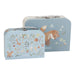 Little Dutch 7244 speelgoedkoffer set van 2 - Forest Friends blauw, Forest Friends Blauw