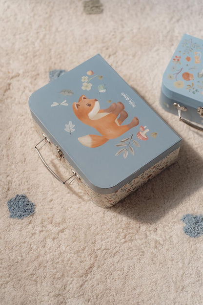 Little Dutch 7244 speelgoedkoffer set van 2 - Forest Friends blauw, Forest Friends Blauw
