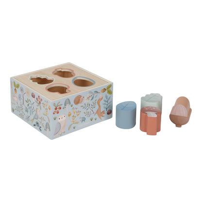 Little Dutch 7247 FSC Houten steekspel, sorteerspel, Forest Friends, blauw