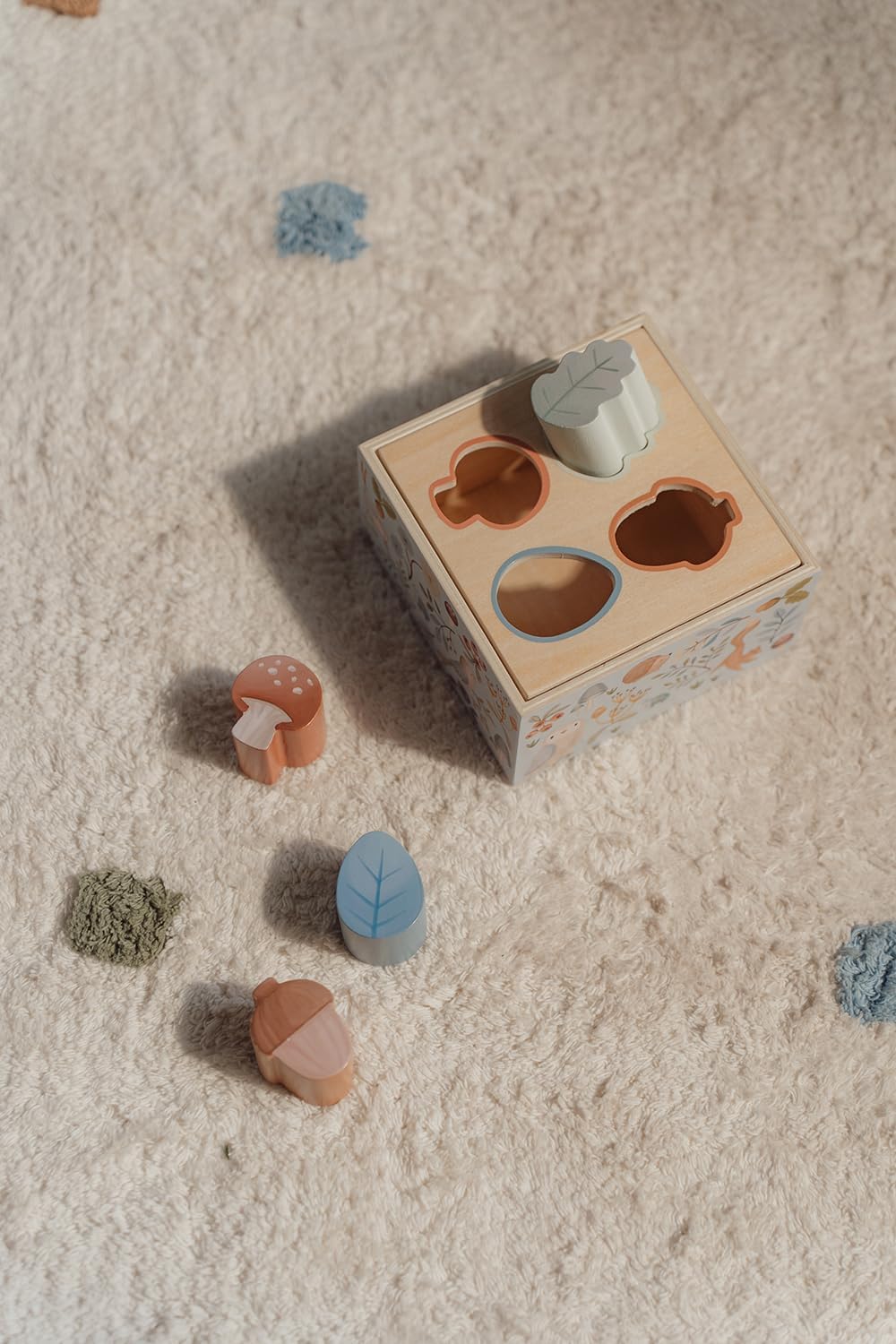 Little Dutch 7247 FSC Houten steekspel, sorteerspel, Forest Friends, blauw