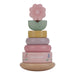Little Dutch 7342 FSC houten ring stapeltoren - Fairy Garden roze