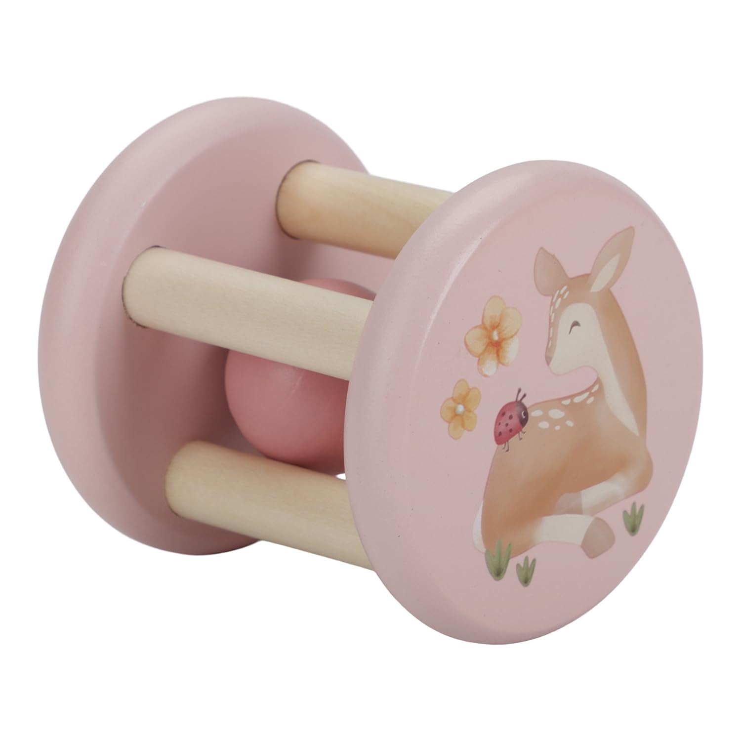 Little Dutch 7351 FSC Wooden Rattle Fairy Garden Pink
