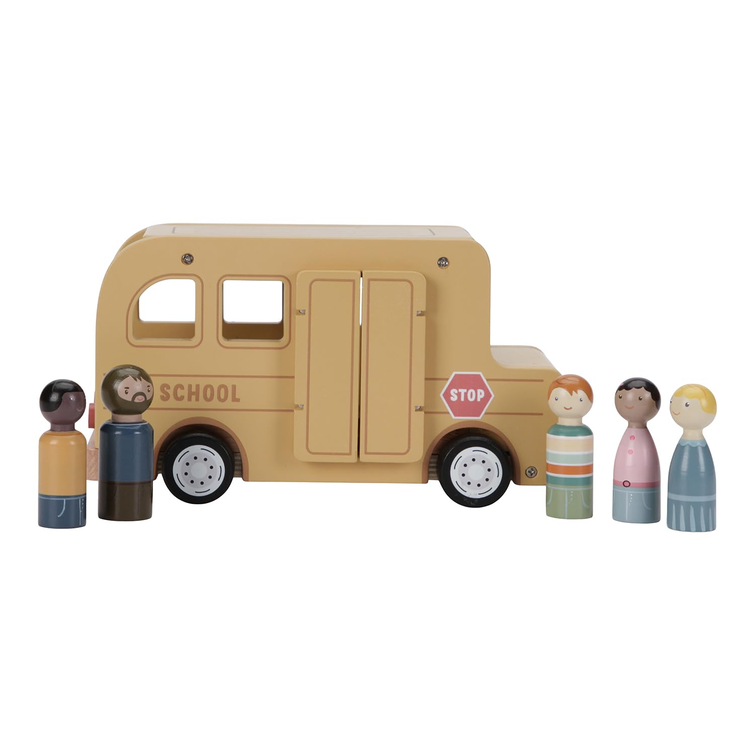 Little Dutch - Schoolbus met poppetjes FSC