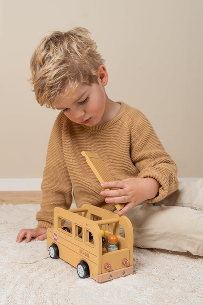 Little Dutch - Schoolbus met poppetjes FSC