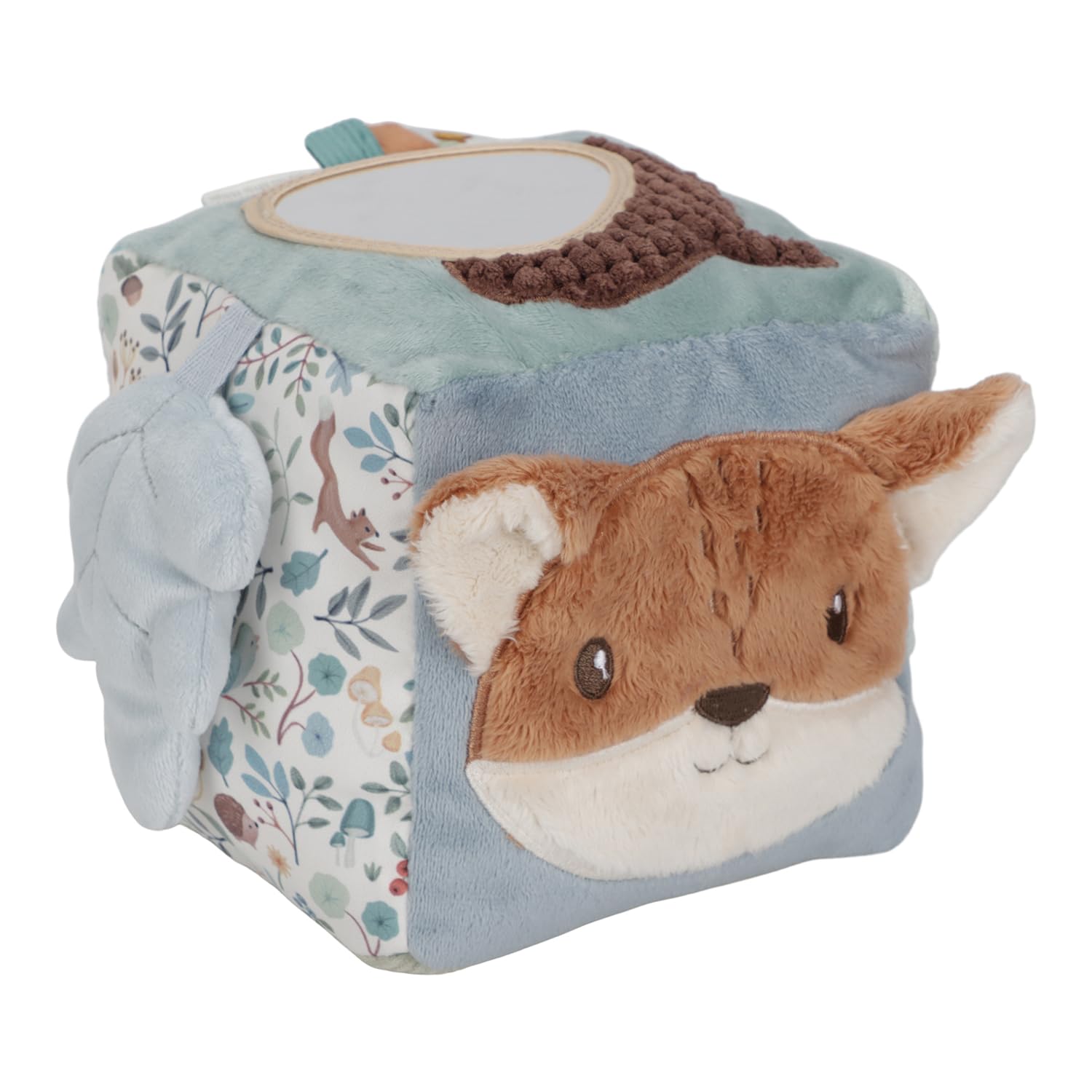 Little Dutch 8909 Stof Activity Voelkubus - Forest Friends blauw