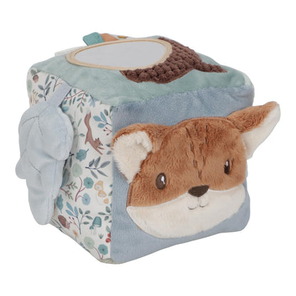 Little Dutch 8909 Stof Activity Voelkubus - Forest Friends blauw