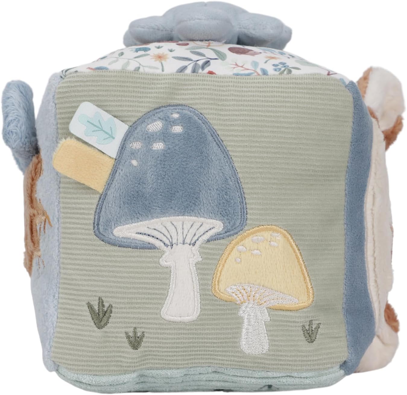 Little Dutch 8909 Stof Activity Voelkubus - Forest Friends blauw