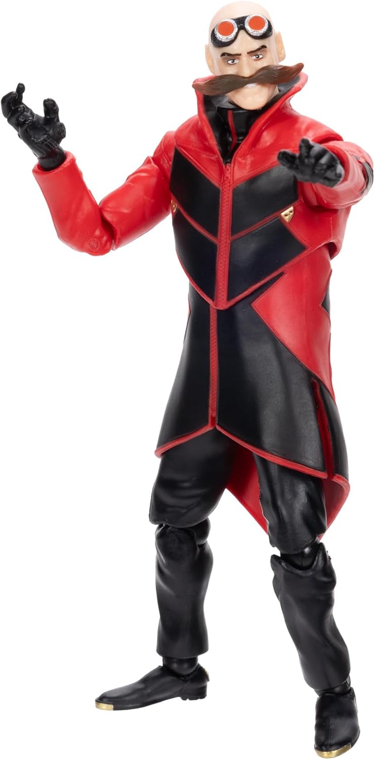 Sonic The Hedgehog Sonic 3 Movie Ivo Robotnik Collector Toy Figure by Jakks Pacific, Stands 5” / 13 cm Tall, Highly Articulated for Boys/Girls, Officially Licensed 3 Movie, Suggested for Ages 3+