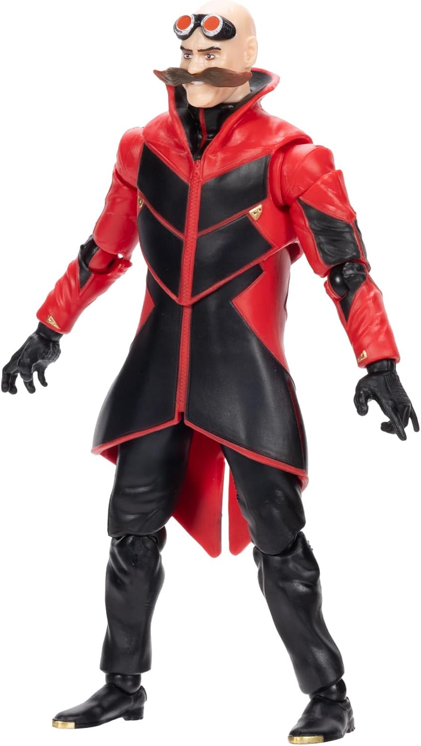 Sonic The Hedgehog Sonic 3 Movie Ivo Robotnik Collector Toy Figure by Jakks Pacific, Stands 5” / 13 cm Tall, Highly Articulated for Boys/Girls, Officially Licensed 3 Movie, Suggested for Ages 3+