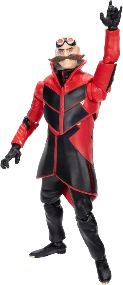 Sonic The Hedgehog Sonic 3 Movie Ivo Robotnik Collector Toy Figure by Jakks Pacific, Stands 5” / 13 cm Tall, Highly Articulated for Boys/Girls, Officially Licensed 3 Movie, Suggested for Ages 3+