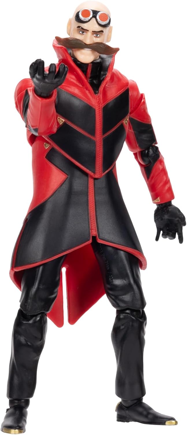 Sonic The Hedgehog Sonic 3 Movie Ivo Robotnik Collector Toy Figure by Jakks Pacific, Stands 5” / 13 cm Tall, Highly Articulated for Boys/Girls, Officially Licensed 3 Movie, Suggested for Ages 3+