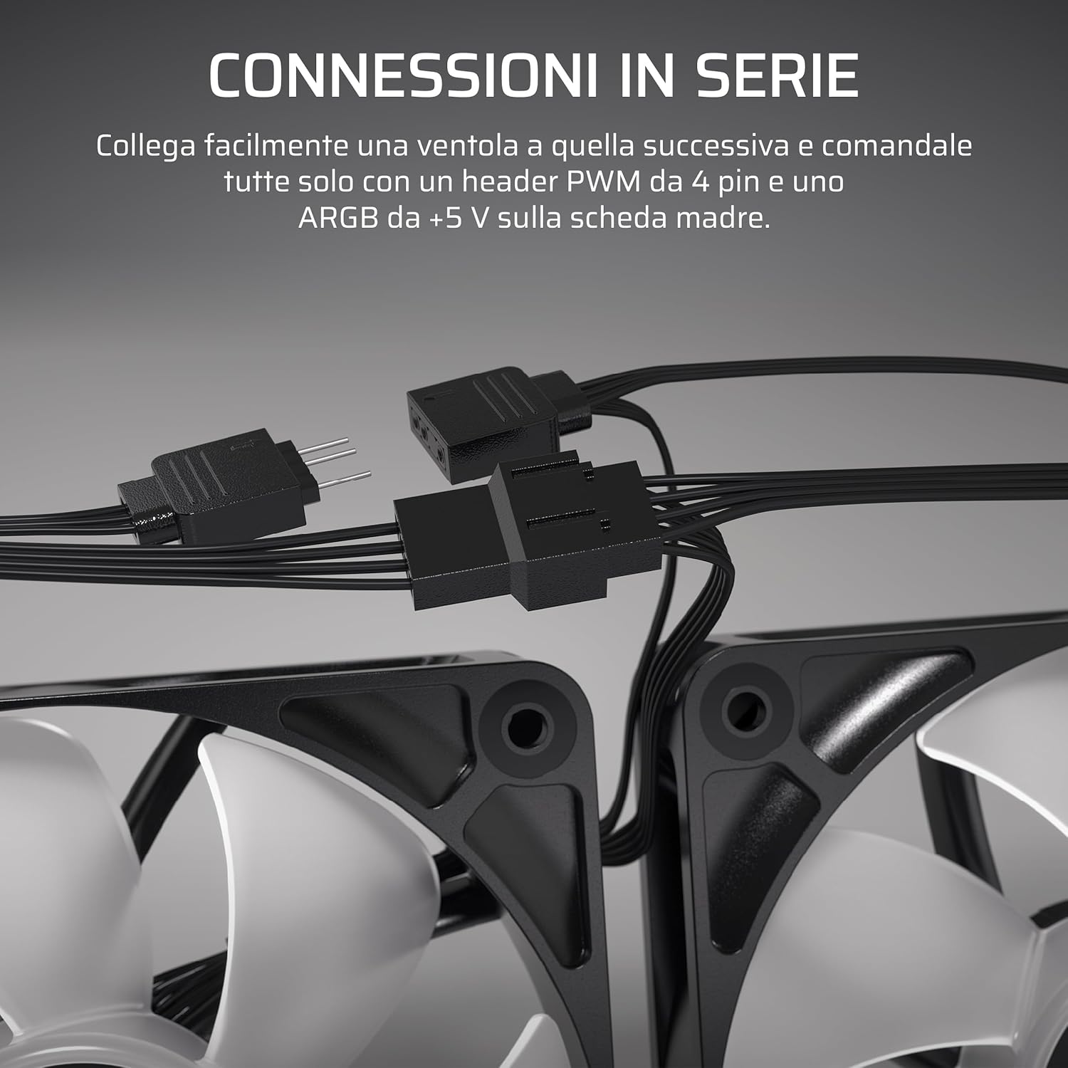 Corsair RS120 ARGB 120mm PWM Fans – Daisy-Chain Connection – Low-Noise – Magnetic Dome Bearing – Triple Pack – Black Black 3 x 120mm ARGB
