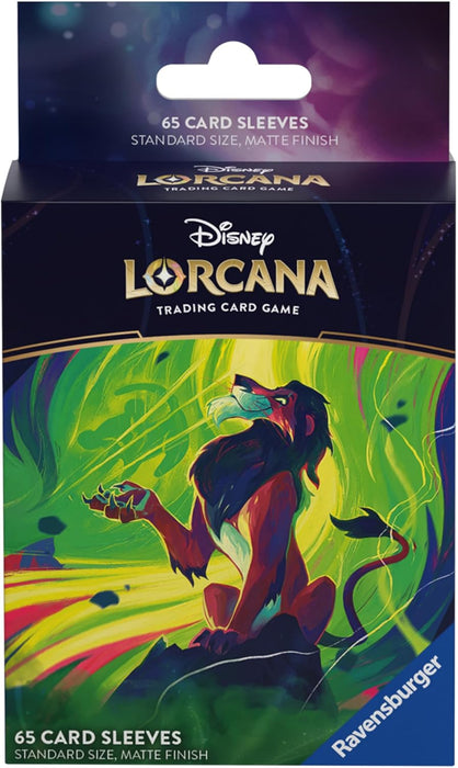 Ravensburger Disney Lorcana TCG Trading Adults and Kids 8 Years Up - Scar 65 Card Sleeves - Set 6: Azurite Sea