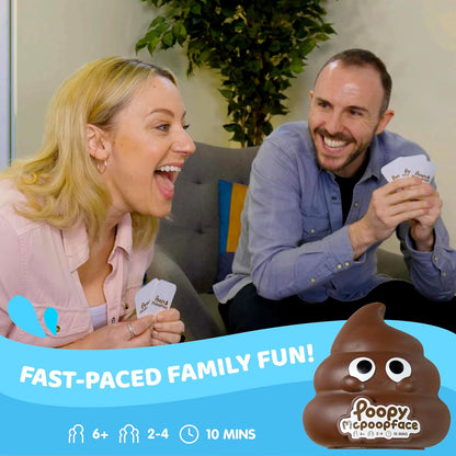Bubblegum Stuff Poopy McPoopface - Flush Your Poop Before The Rest Of The Group - A Hilarious Game For Kids Who Love Toilet Humor - Family-Friendly Card Game - x48 Cards