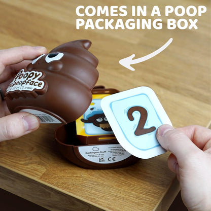 Bubblegum Stuff Poopy McPoopface - Flush Your Poop Before The Rest Of The Group - A Hilarious Game For Kids Who Love Toilet Humor - Family-Friendly Card Game - x48 Cards