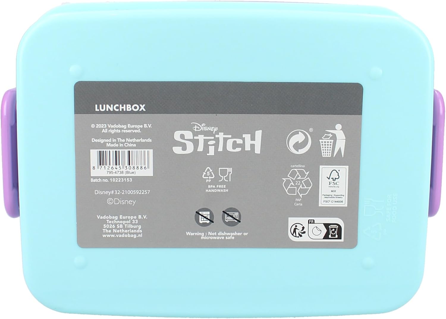 Stitch - Lunchbox Lets Eat Blue