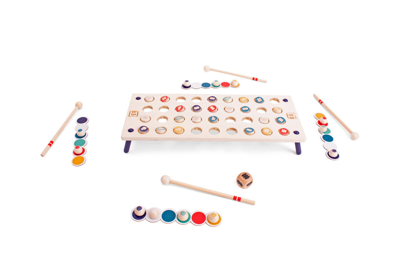 BS Toys Formen treffen - Schnelles und aufregendes Formen-Matching-Spiel - Stärkt Konzentration und Koordination - Für Kinder ab 3 Jahren und älter - 2-4 Spieler