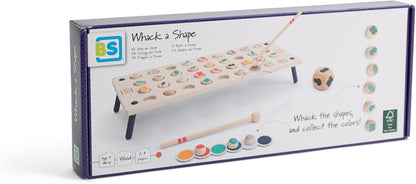 BS Toys Formen treffen - Schnelles und aufregendes Formen-Matching-Spiel - Stärkt Konzentration und Koordination - Für Kinder ab 3 Jahren und älter - 2-4 Spieler