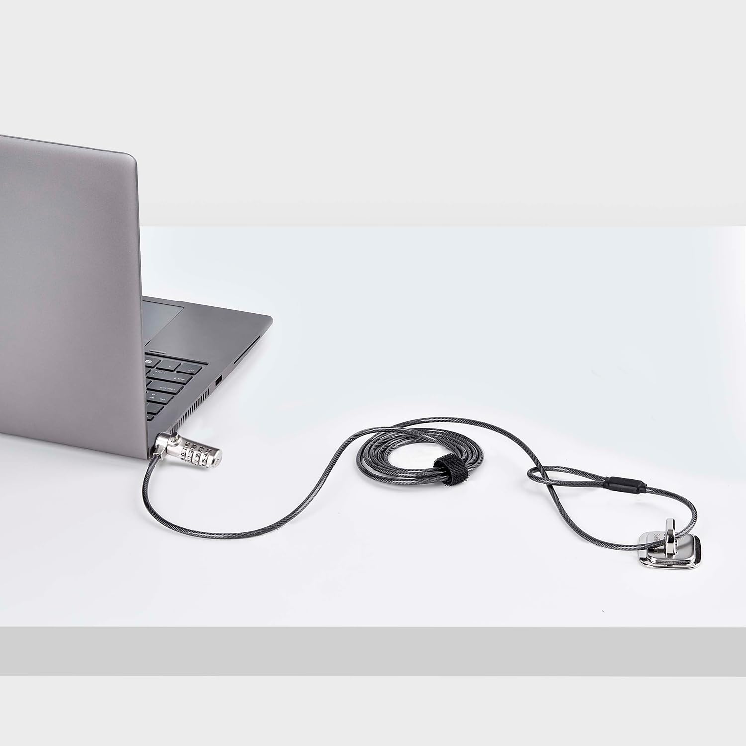 StarTech.com Slim Lock Nano Slot Compatible, 6.6ft (2m) Locking Cable, Desk Anti-Theft Security For Laptop/Notebook Computer
