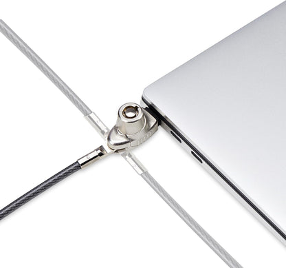 StarTech.com Slim Lock Noble Wedge Slot Compatible, 6.6ft (2m) Locking Cable, Desk Anti-Theft Security For Laptop/Notebook