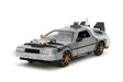 Back to The Future Part III 1:24 Time Machine Rail Wheels Die-Cast Car, Toys for Kids and Adults, Silver