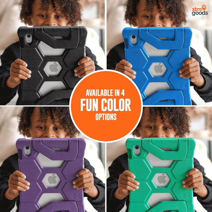 STM Goods Duxling iPad 10th Generation Case for Kids - Ultra-Protective, Two-Handle Design Allows for Easy Carry and Functions as a Multi-Angle Stand (Purple