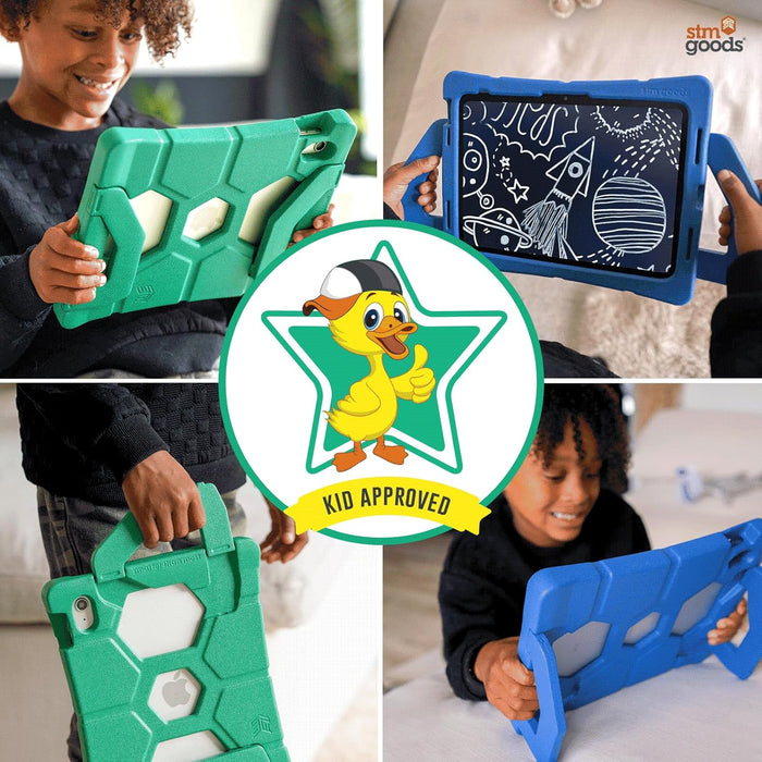 STM Goods Duxling iPad 10th Generation Case for Kids - Ultra-Protective, Two-Handle Design Allows for Easy Carry and Functions as a Multi-Angle Stand (Purple