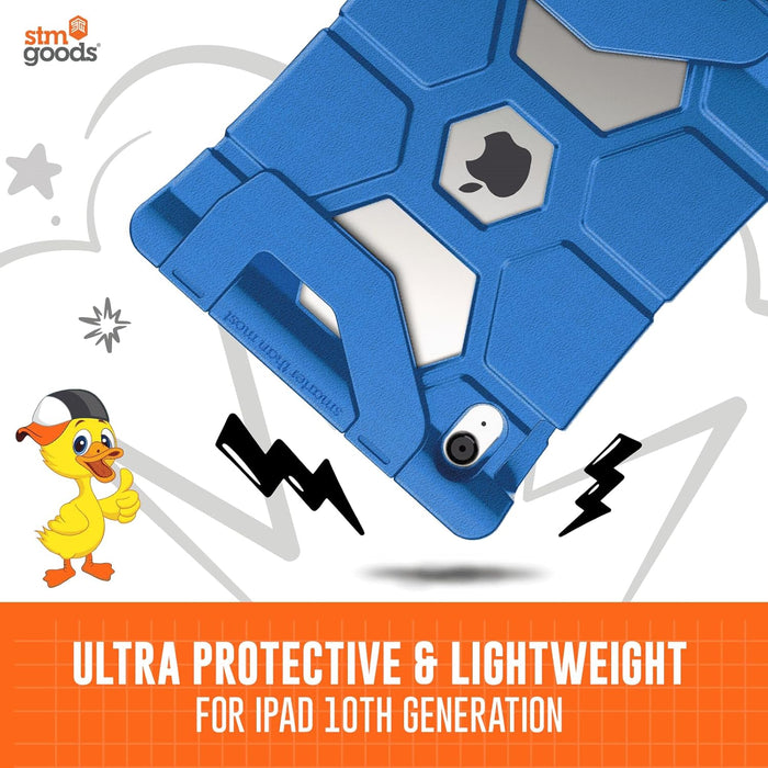 STM Goods Duxling iPad 10th Generation Case for Kids - Ultra-Protective, Two-Handle Design Allows for Easy Carry and Functions as a Multi-Angle Stand (Purple