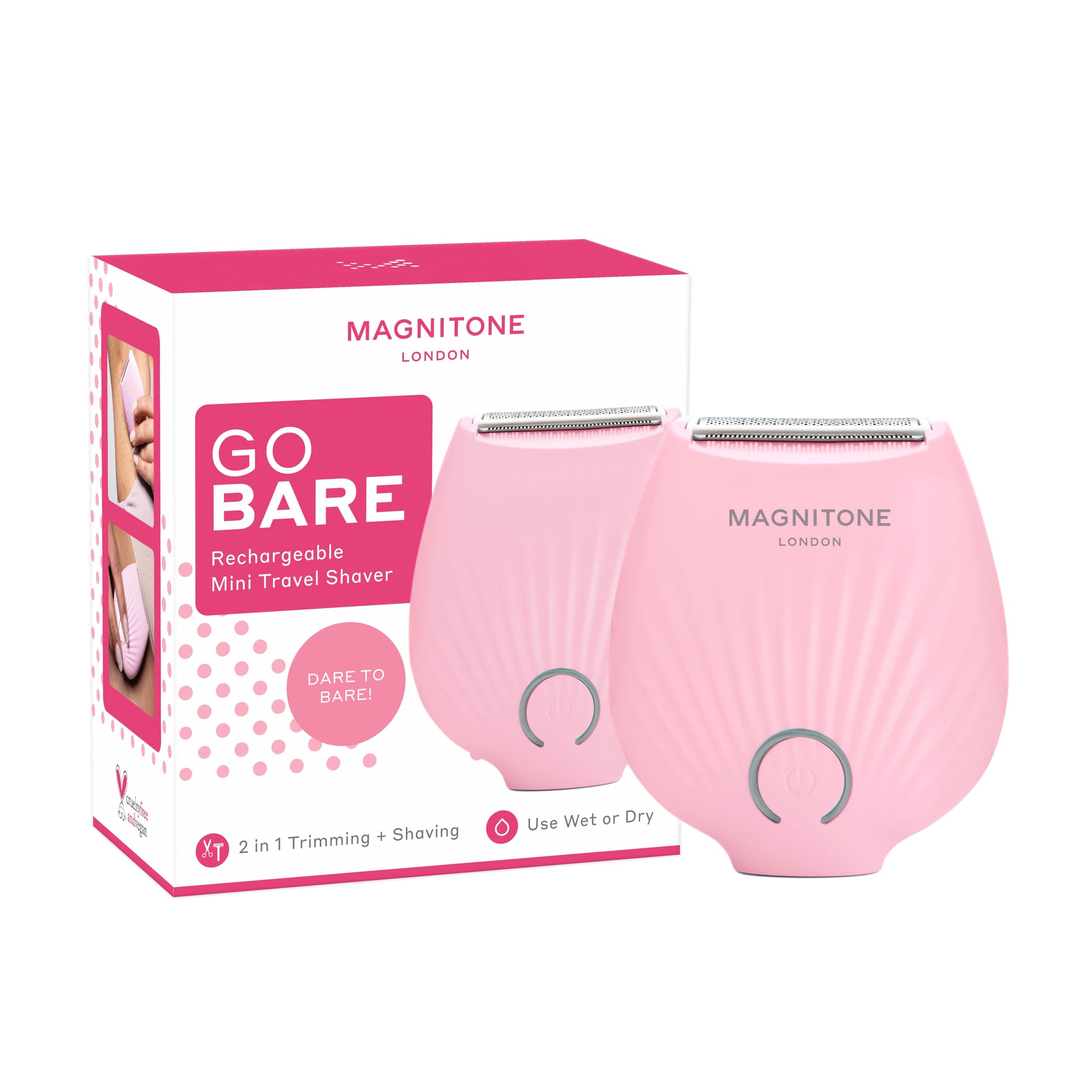 GoBare Mini Lady Shaver Pink