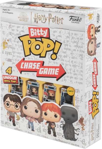 FUNKO GAMES - Bitty Pop! Chase Harry Potter - Board Game with Mini Figures of Harry, Hermione, Ron and Voldemort - Fun for Harry Potter Fans - Great for Collectors - English Version