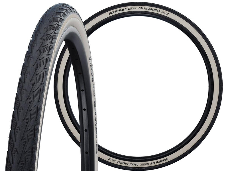 DELTA CRUISER PLUS, 26X 1 3/8 WHITEWALL-REFLEX