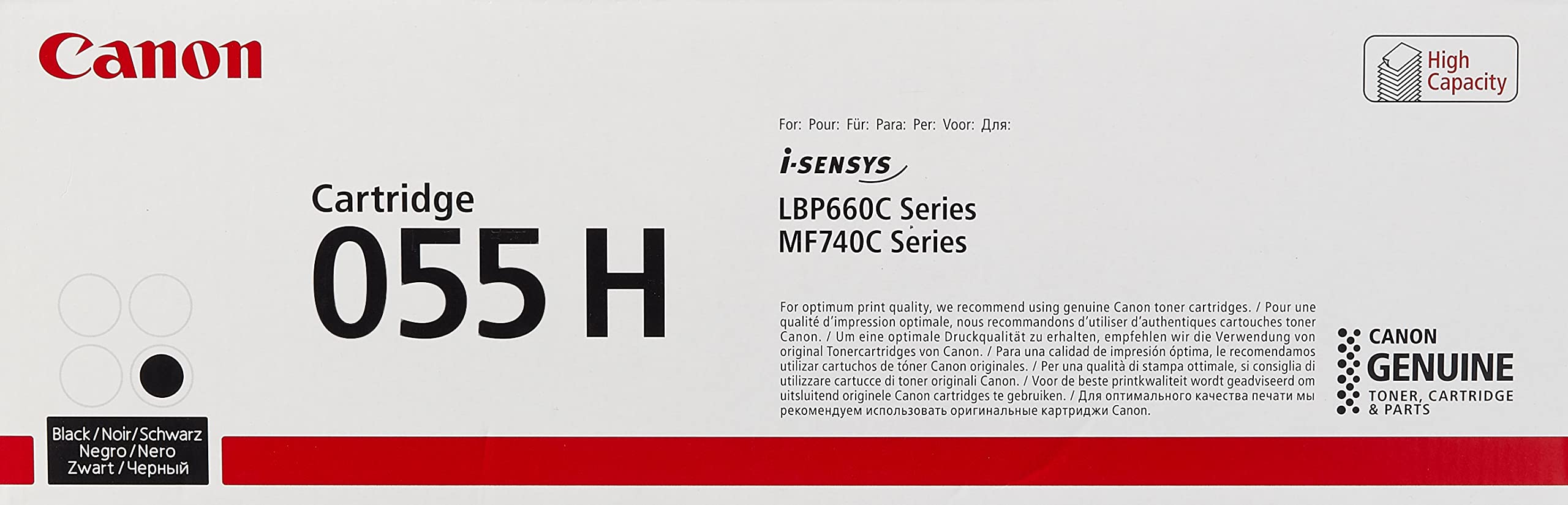 Canon 055H Toner Cartridge 1 pc(s) Original Black High Yield (XL