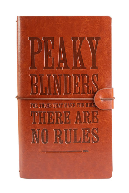 Grupo Erik: Taccuino da viaggio Peaky Blinders | Taccuino pelle sintentica 2 quaderni,porta tessere e tasca espandibile,19,6x12cm, ideale come diario di viaggio,diario di bordo,peaky blinders gadget