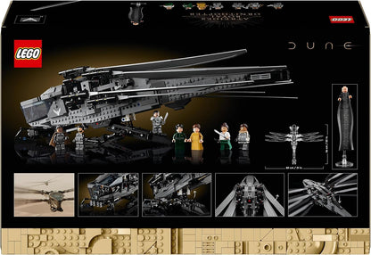 LEGO 10327 Icons Dune Atreides Royal Ornithopter, Model Kit for Adults to Build, Movie-Themed Aviation Gifts for Men, Women, Him, Her, Vehicle Set with 8 Minifigures Inc. Chani & Baron Harkonnen