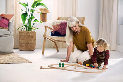 BRIO Classic Wooden Railway Train Set for Kids Age 3 Years Up - 65th Anniversary Special Limited Edition - Retro Toddler Toys
