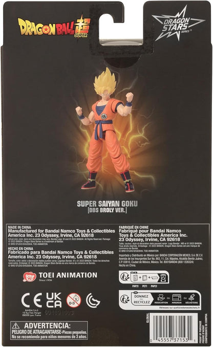 BANDAI Dragon Stars Figures Super Saiyan Goku | Dragon Ball Super: Broly Movie Goku Action Figure | 17cm Articulated Dragon Ball Figure Dragon Stars Anime Figures Goku Toy