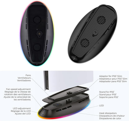 Subsonic Cooling Led Stand - Ps5/Ps5 Slim