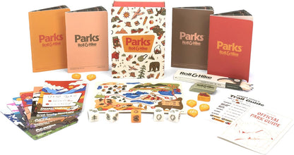 Keymaster Games Parks Roll & Hike | Strategic Dice Game | Explore The Wild Wonder of The US National Parks on Game Night | Packable Travel Game for Kids, Adults, and Families | 1-4 Players | Ages 10+