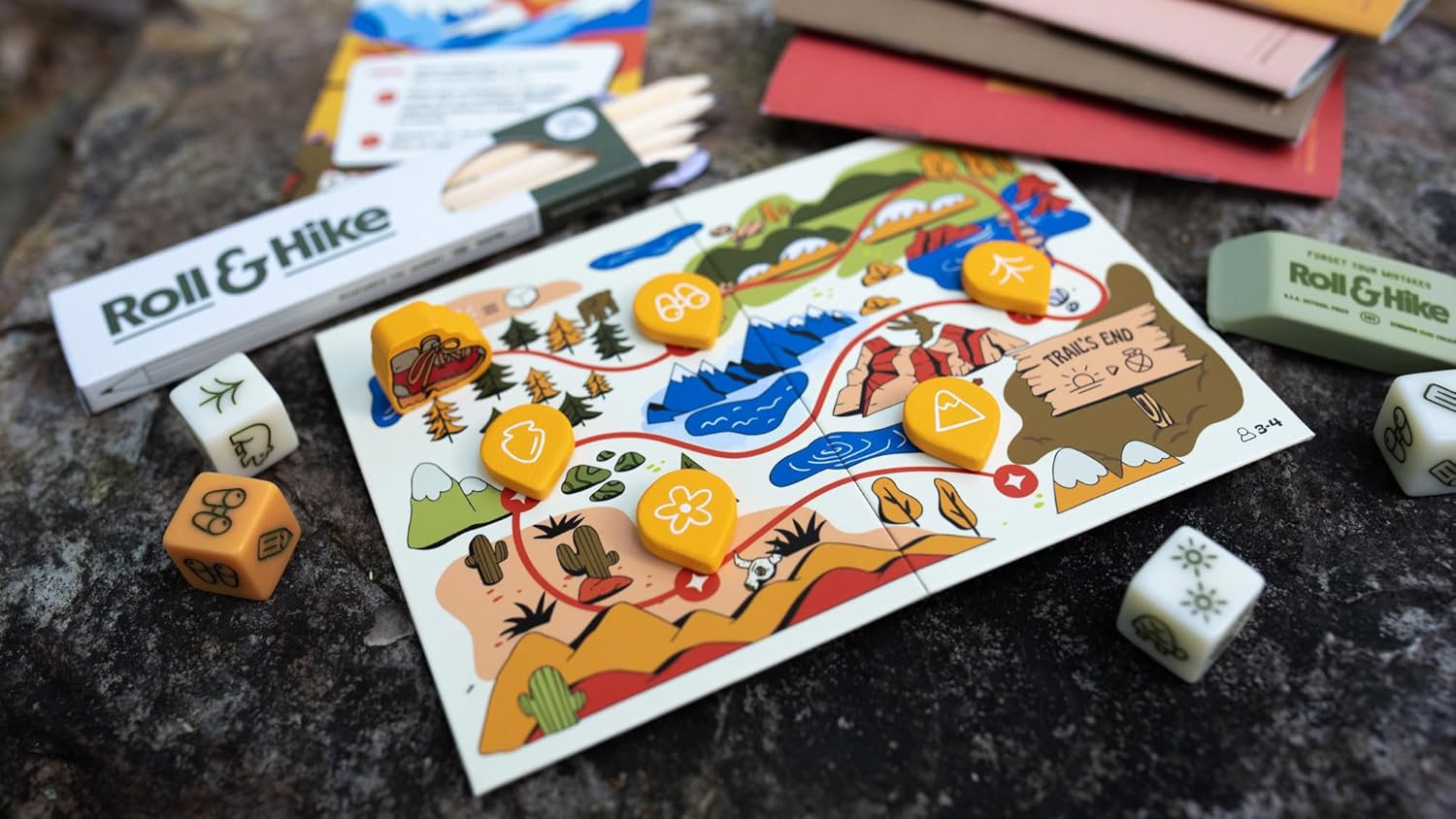 Keymaster Games Parks Roll & Hike | Strategic Dice Game | Explore The Wild Wonder of The US National Parks on Game Night | Packable Travel Game for Kids, Adults, and Families | 1-4 Players | Ages 10+