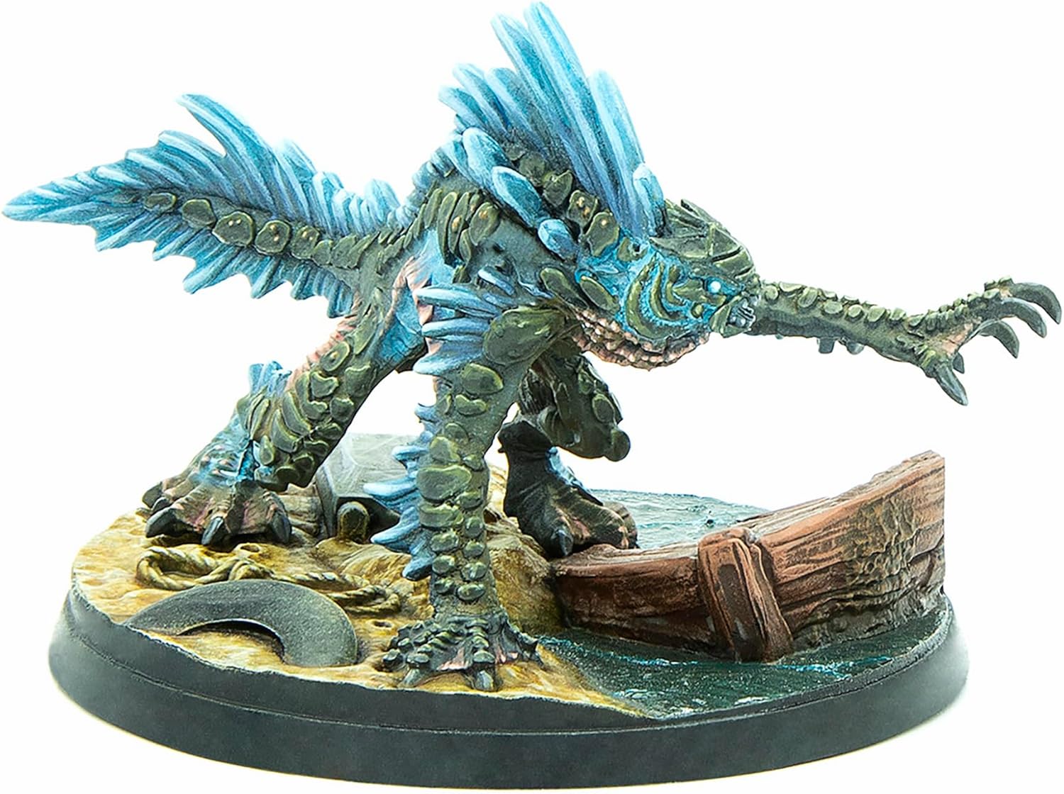Fallout: Wasteland Warfare Creatures - Nukalurk King - RPG Unpainted Resin Figure, 32mm Miniature W/ 50mm Scenic Base, Nuka World