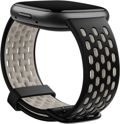 Fitbit Versa 3/Sense Sportbnd Black/Wt L