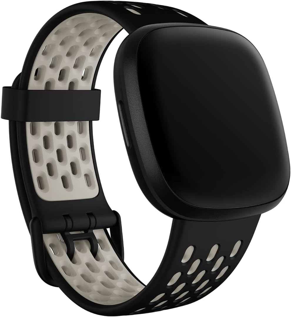 Fitbit Versa 3/Sense Sportbnd Black/Wt L