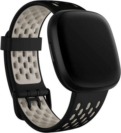 Fitbit Versa 3/Sense Sportbnd Black/Wt L