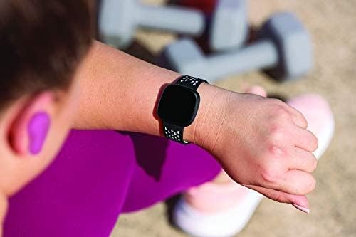 Fitbit Versa 3/Sense Sportbnd Black/Wt L