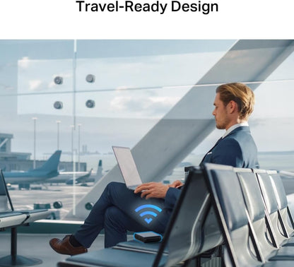 TP-Link TL-WR1502X Portable Router WiFi 6 AX1500Mbps, Mini Travel Router for Home & Travel, WiFi Router, VPN Router, Gigabit Ports, USB Port, Enjoy Network Anywhere, Type-C Power, Pocket-sized